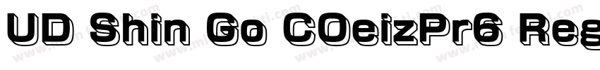UD Shin Go COeizPr6 Reg字体转换